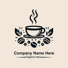 coffee shop logo vector