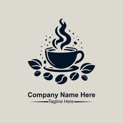 coffee shop logo vector
