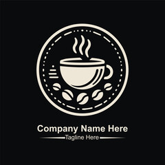 coffee shop logo vector