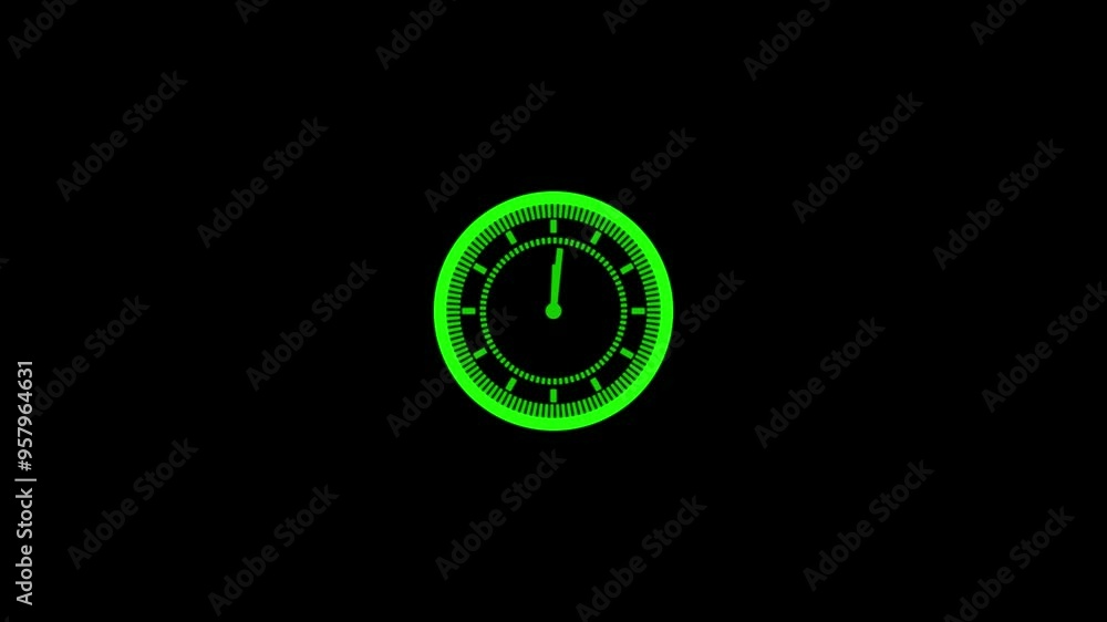 Poster clock icon flat style 24 hours day fast speed moving time arrows, 12 hours clock dial loop, twenty-f