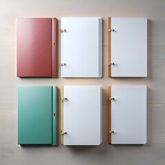 Blank Notebooks Mockup for Branding and Design Projects.