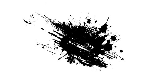 Frame of blots. Grunge Design Element. Brush Strokes. Vector illustration