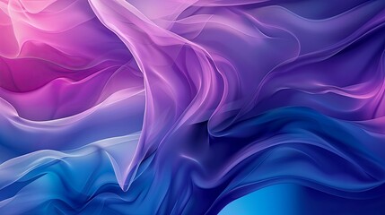 Fototapeta premium Abstract Wavy Pattern in Shades of Purple and Blue