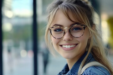 Fototapeta premium portrait of a smiling woman