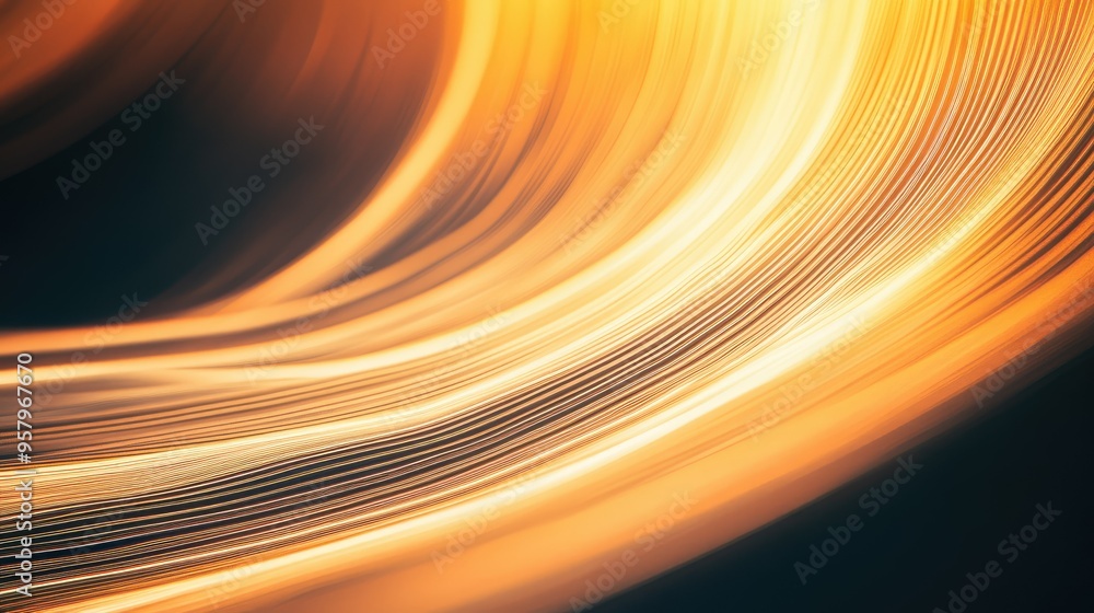 Wall mural glowing abstract lines in dynamic motion