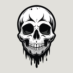 Skull icon set. Poisonous substances symbols