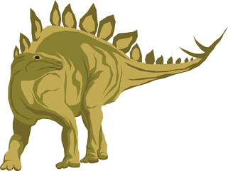 Stegosaurus dinosaur vector illustration