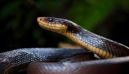 Fototapeta premium Close-up portrait of wild African Snake