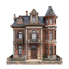 Fototapeta premium architecture concept, historic house isolated