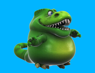 Fun 3D cartoon trex dancing © Julien Tromeur