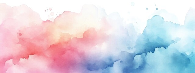 Dreamy Watercolor Background with Soft Gradient Hues for Creative Projects