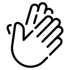 Clap hands icon