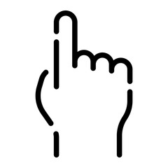 Pointing finger icon