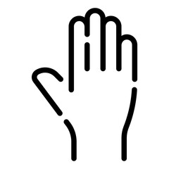 Obraz premium Raised hand icon