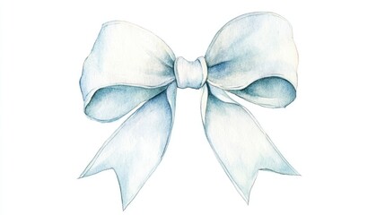 Naklejka premium Elegant Watercolor Bow for Gift Wrapping and Decorative Purposes