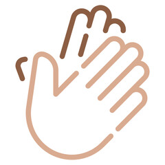 Clap hands icon