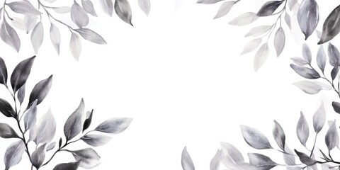 Fototapeta premium Elegant Watercolor Leaf Patterns for Stunning Home Decor and Artistic Projects