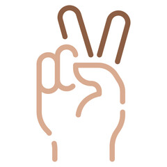 Victory sign icon