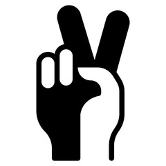 Victory sign icon