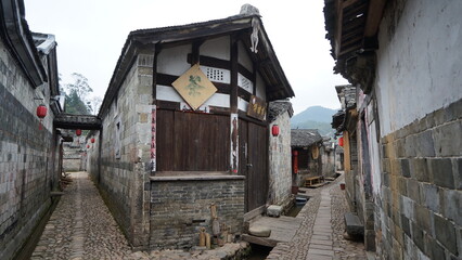 An old tea seller's house stands at the junction of two ancient roads