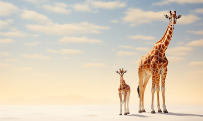 Giraffe Studio Shot on a Clean Background