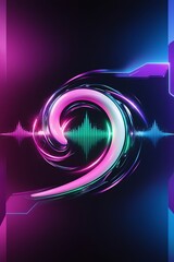 futuristic Abstract background, Neon Colored Motion Striped line texture for Business science and Technology