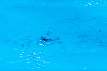 Blue background with oil paint. Abstract acrylic paint texture. Beautiful brushstrokes close-up