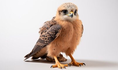 Obraz premium Falcon Studio Shot on a Clean Background