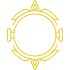 Art Deco Circle Frame