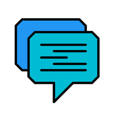 message icon vector simple design element 