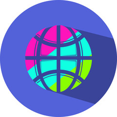 Earth globe icon