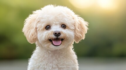 Toy Poodle on black background