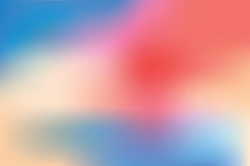 Obraz premium Color gradient background, Pastel gradient sky pattern. Blurred light fuzz colorful gradient background. Vector soft horizontal backdrop