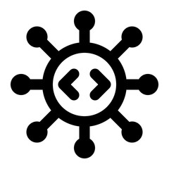 Fototapeta premium virus, malware, malicious, infector, cyber security outline icon