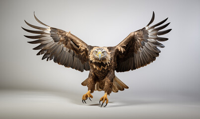 Obraz premium Eagle Studio Shot on a Clean Background