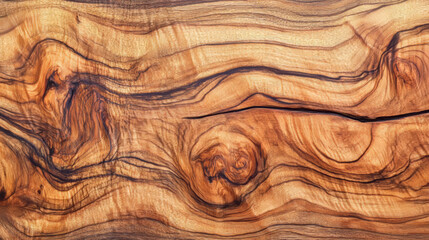 Naklejka premium Texture of a wooden plank made from an olive tree.