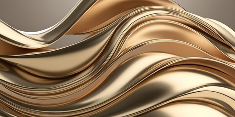 Abstract blue and wavy shapes futuristic banner