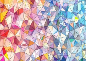 Line art illustration depicting a low polygon triangle pattern background