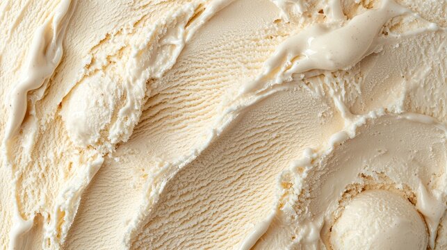 Closeup of the amaretto ice cream texture