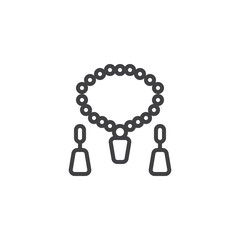 Jewelry line icon