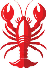 Vector illustration of a lobster icon