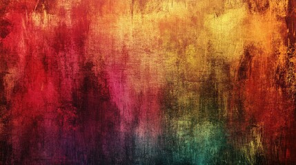 Grunge texture with layers of vibrant colors