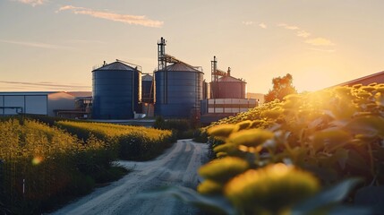 Obraz premium biogas power plant