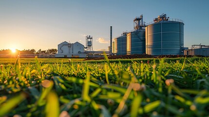 Biogas facility on a farm