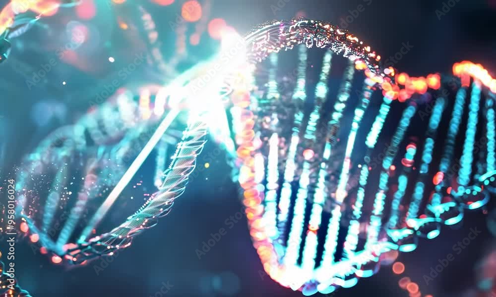 Poster dna fingerprinting visualized with unique banding patterns, video