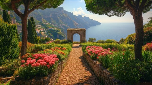 Ravello's Villa Rufolo Garden.