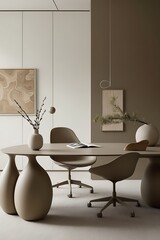 Nice modern office with beautiful office. wallpaper and backdrop ideas for corporate and commer