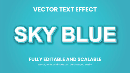 Vector 3D Text Effect Design