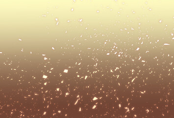 茶系のグラデーション背景に金色にキラキラ輝く金箔が渦巻き舞う美しい背景素材イメージ