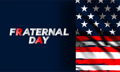 Fraternal Day in the United States , vektor background